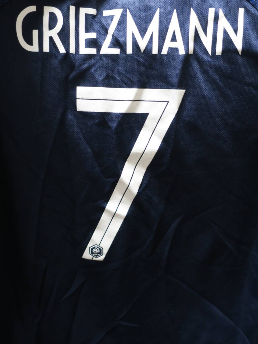 フランス 代表 #10 GRIEZMANN グリーズマン 2018 ホーム ユニフォーム ジュニア M 140-150cm ナイキ NIKE France サッカー シャツ キッズ_画像7