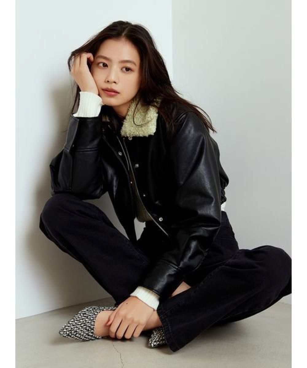 新品タグ付き】リリーブラウLILY BROWN ショート丈レザー 新品タグ付き】リリーブラウLILY BROWN ショート丈レザー