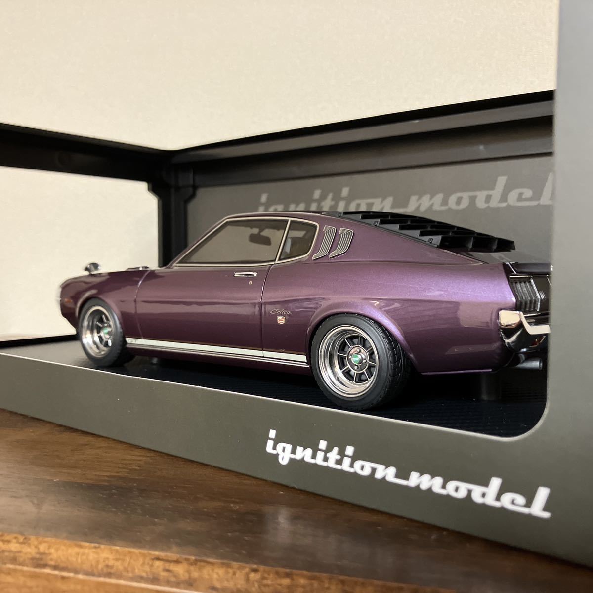 未使用 1/18 IG2601 Toyota Celica 1600GT LB (TA27) Purple Metallic 120台限定 ignition model イグニッションモデル セリカの画像10