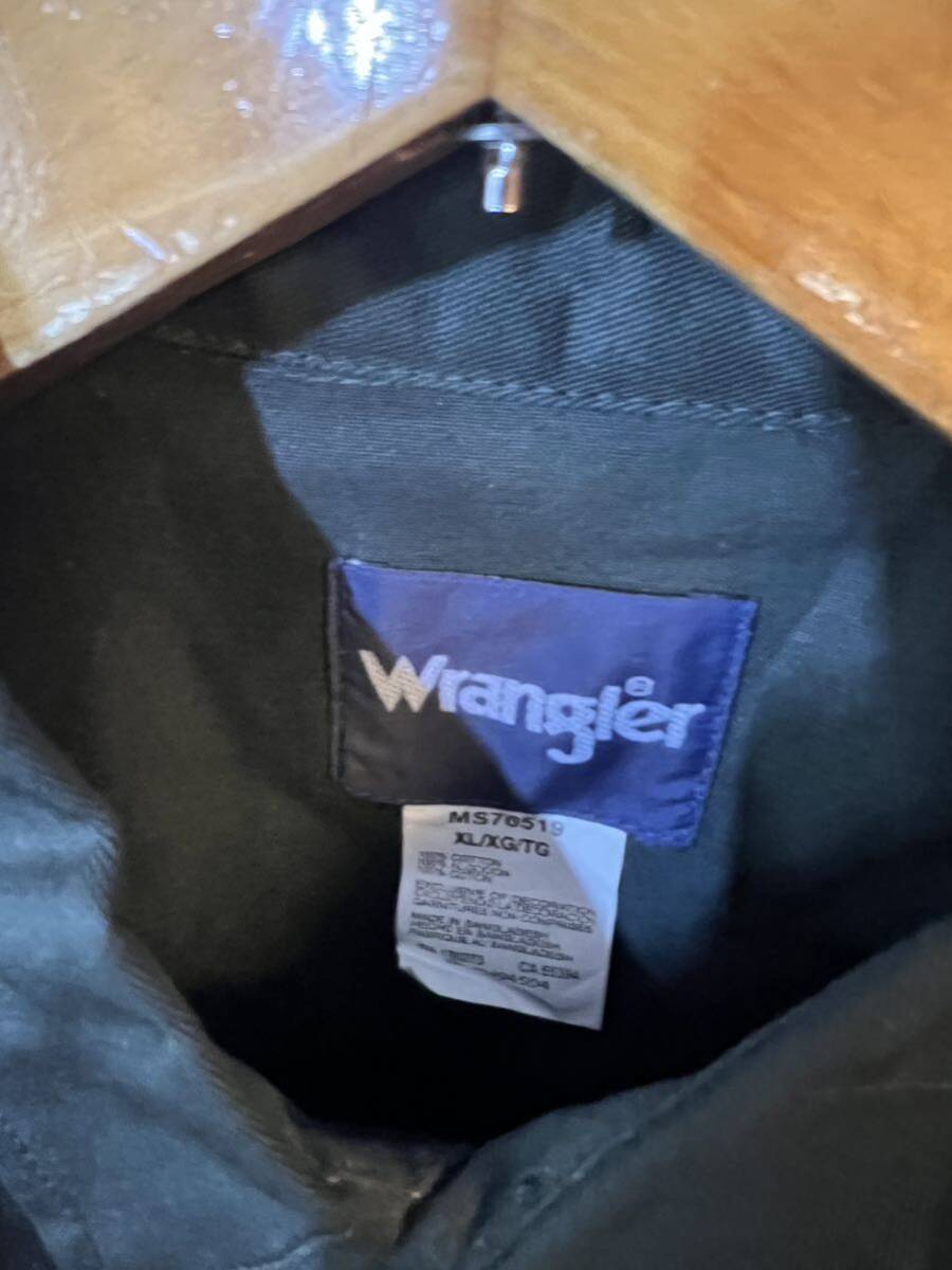 ウエスタンシャツ　ラングラー wrangler 深緑系　デットストック　未使用　XL ビックサイズ　アメリカ古着　長袖 アウトドア　_画像2