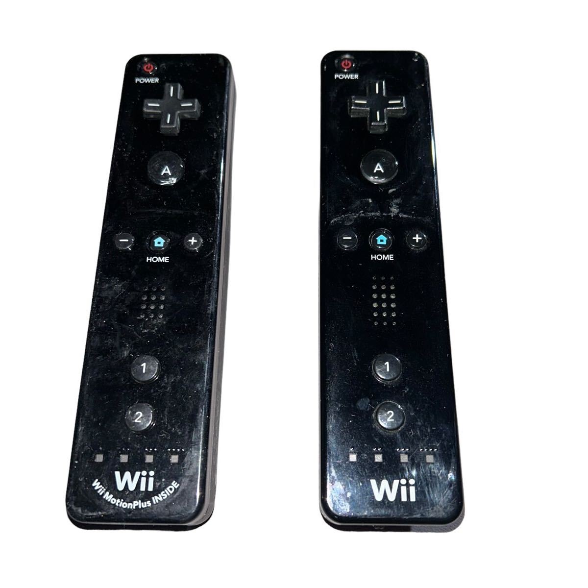【ギ0311-24】Nintendo Wii コントローラー 黒 白 赤 緑 7本セット Wiiモーション付き ジャンク品 Wii _画像5