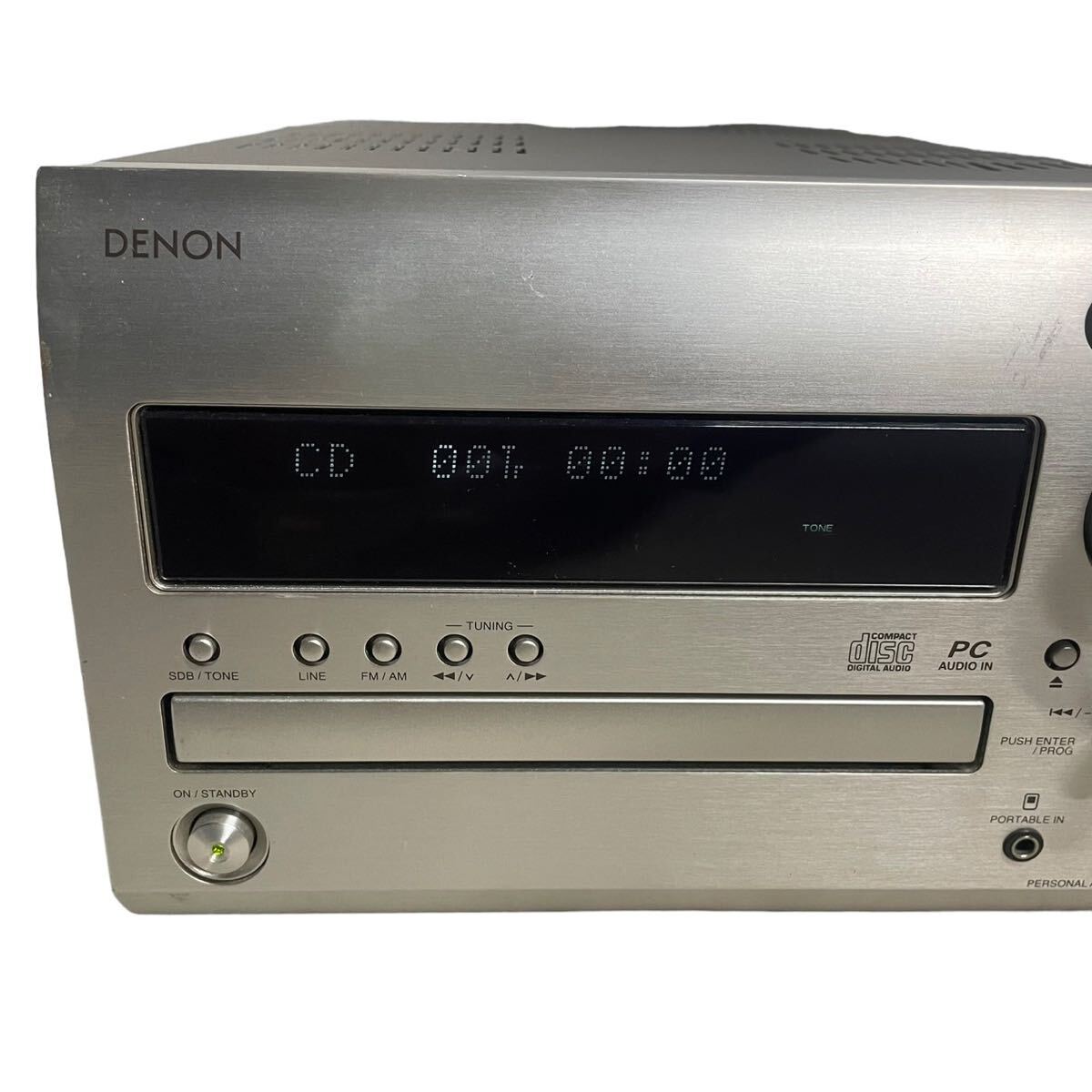 【福0322-74】DENON デノンパーソナルオーディオシステム D-MX11 ジャンク DENON デノン 写真に写っているもののみの画像2