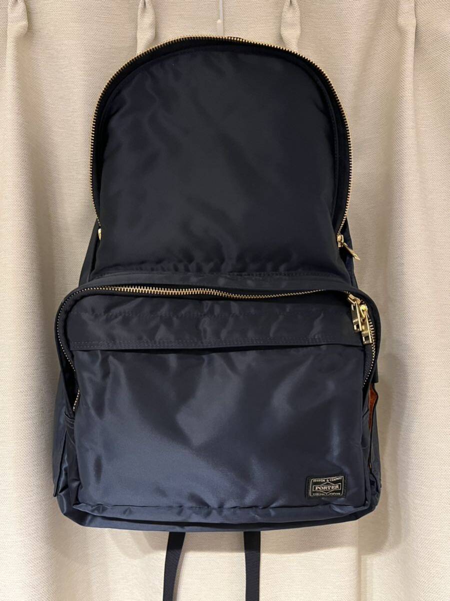 【極美品】ポーター タンカー バックパック アイアンブルー 定価37,950円 PORTER TANKER BACKPACK リュック_画像1