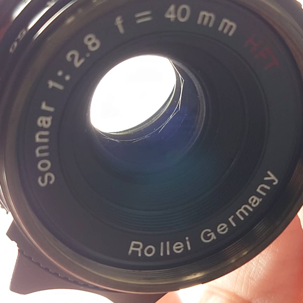 Rollei Sonnar 40mm F2.8 HFT ブラック 単焦点 レンズ L39 LTM LEICA Lマウント ローライ ゾナーの画像6