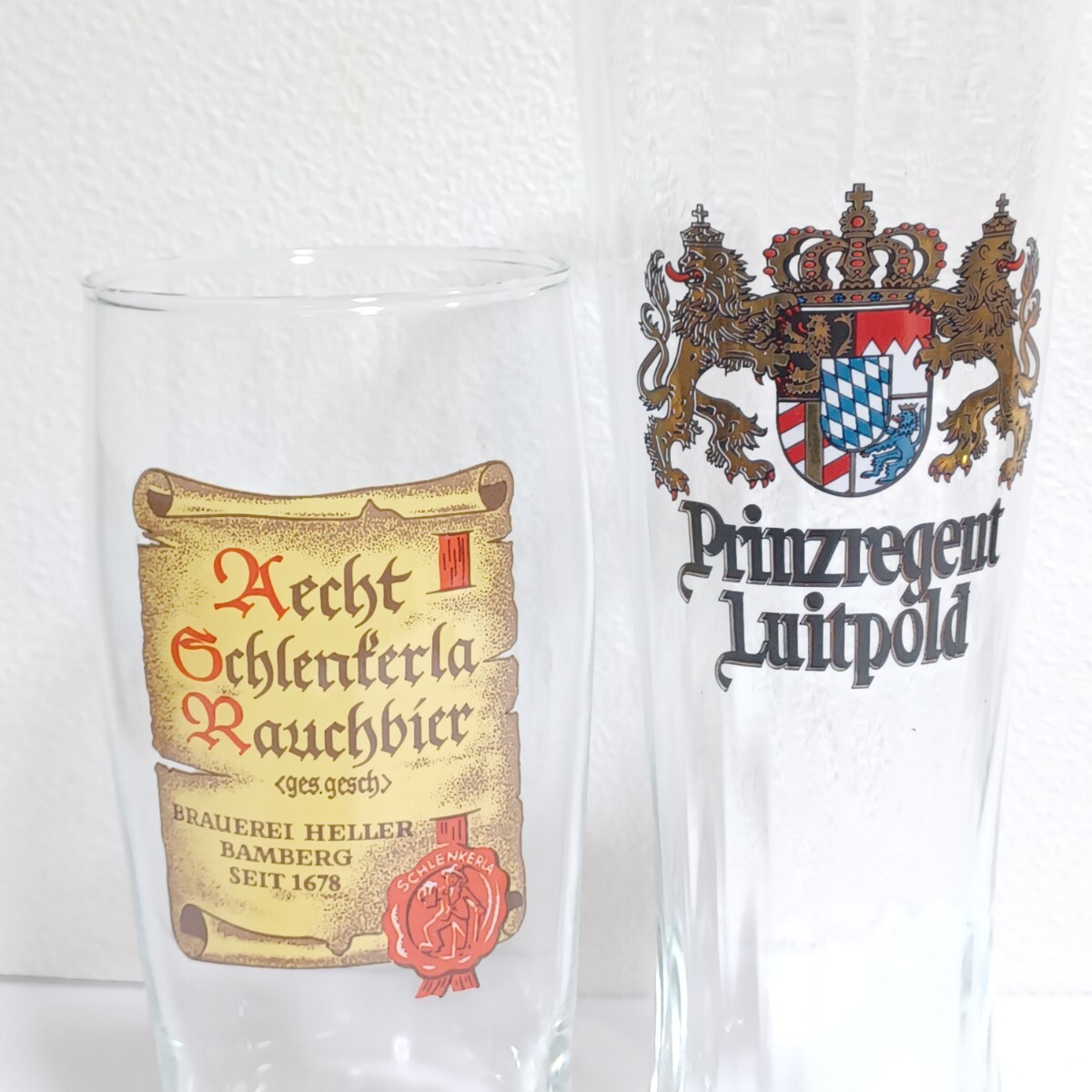 【ビアグラス2点セット】PRINZREGENT LUITPOLD ドイツビール グラス ビールグラス ジョッキ シュレンケルラ ラオホ メルツェン (SK)の画像6