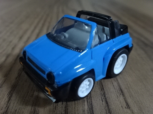ちびっこ チョロＱ NO.38 ホンダ シティ カブリオレ ブルー 青 Honda CITY CABRIOLET E-FA ミニカー ミニチュアカー Toy car Miniature_画像2