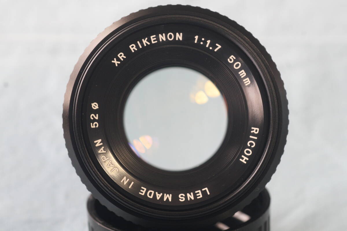 ☆☆ 実写済 RICOH (リコー)　XR　RIKENON (リケノン)　1:1.7 50ｍｍ (50mmf1.7) 完動美品　Kマウント_画像3