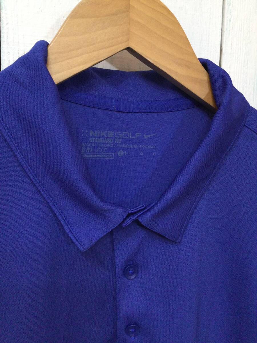 NIKE GOLF ナイキ ゴルフ DRIーFIT ドライ 半袖ポロシャツ スポーツウェア メンズL 良品綺麗の画像3