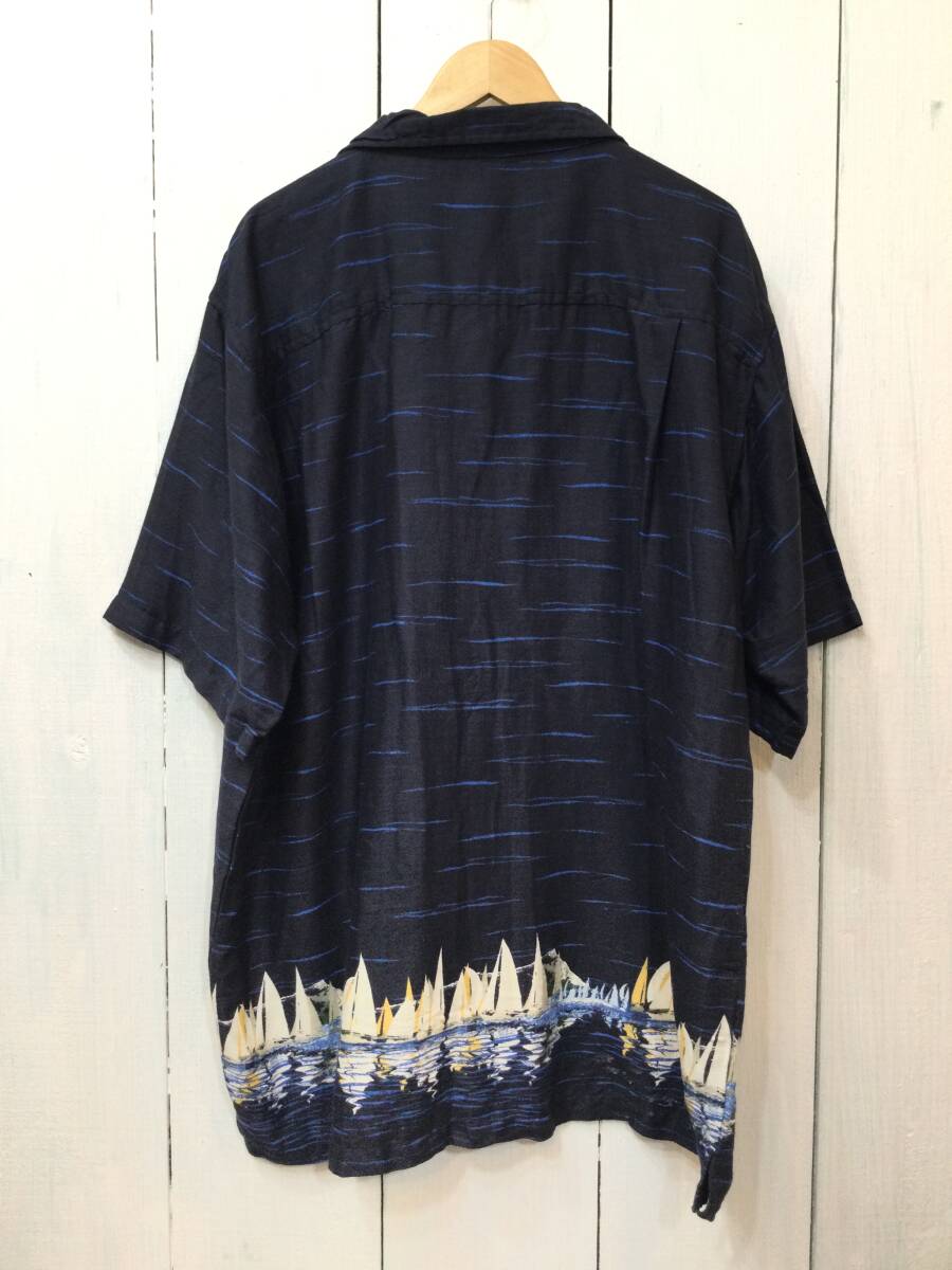 CHERKEE アロハシャツ ハワイアン コットン×レーヨン 半袖開襟シャツ メンズXL 大きめ 良品綺麗の画像8