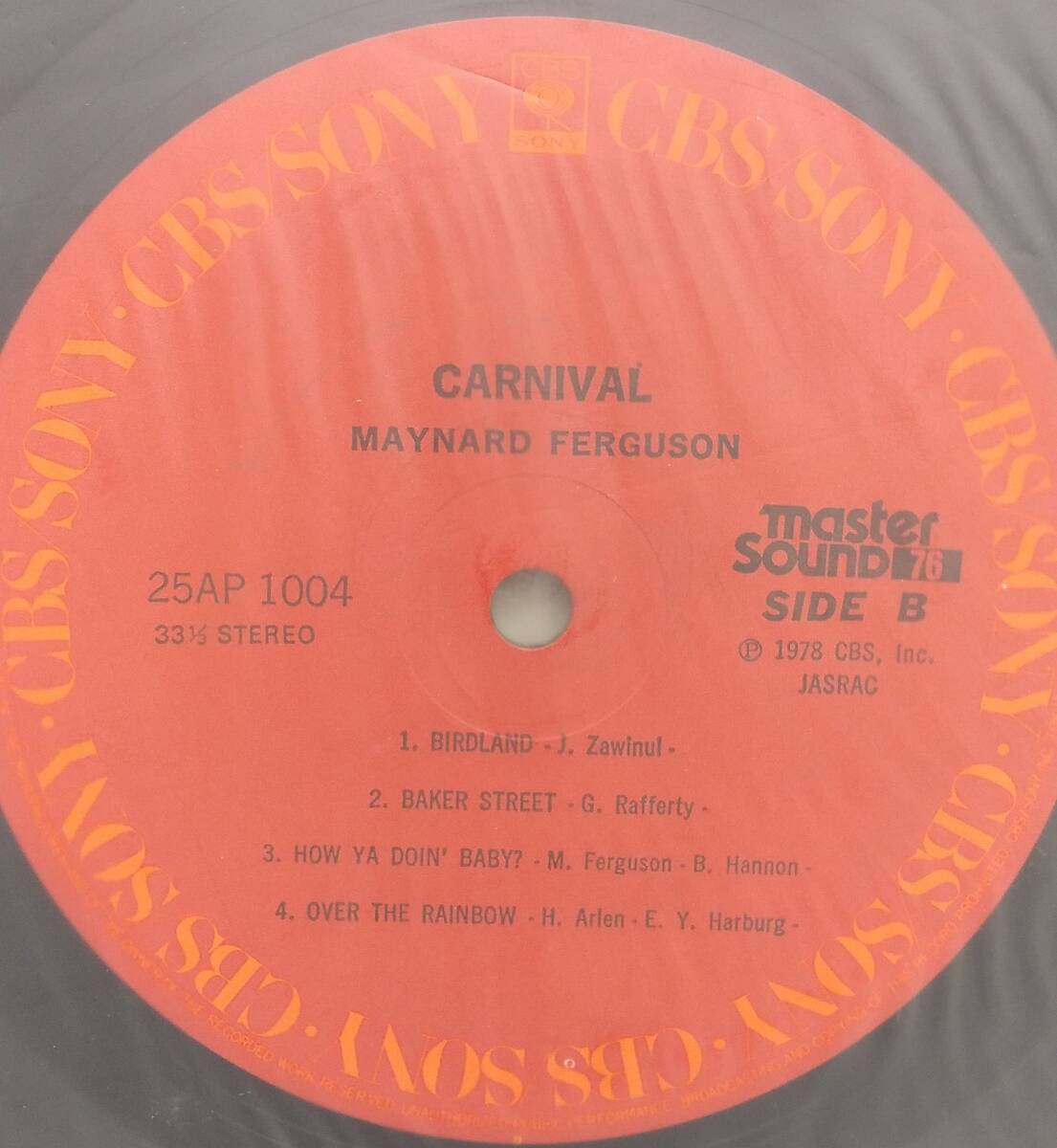 匿名・送料無料！　メイナード”・ファーガソン/Maynard Ferguson　LP　「カーニバル/Carnival」_画像6