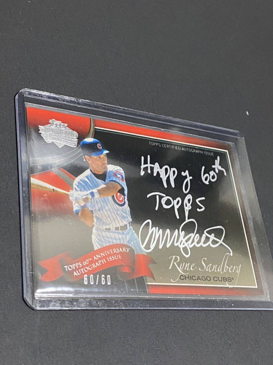 2011 Topps Diamond ANNIVERSARY RYNE SANDBERG autograph auto 　オート　サンドバーグ　サイン　60/60_画像4