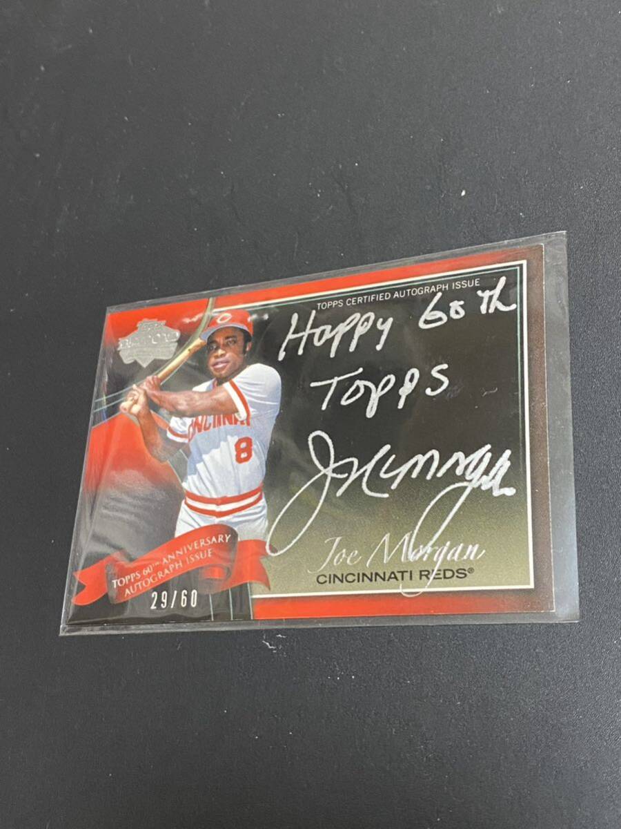 2011 Topps Diamond ANNIVERSARY JOE MORGAN autograph auto 　オート　ジョー　モーガン　サイン　29/60_画像2