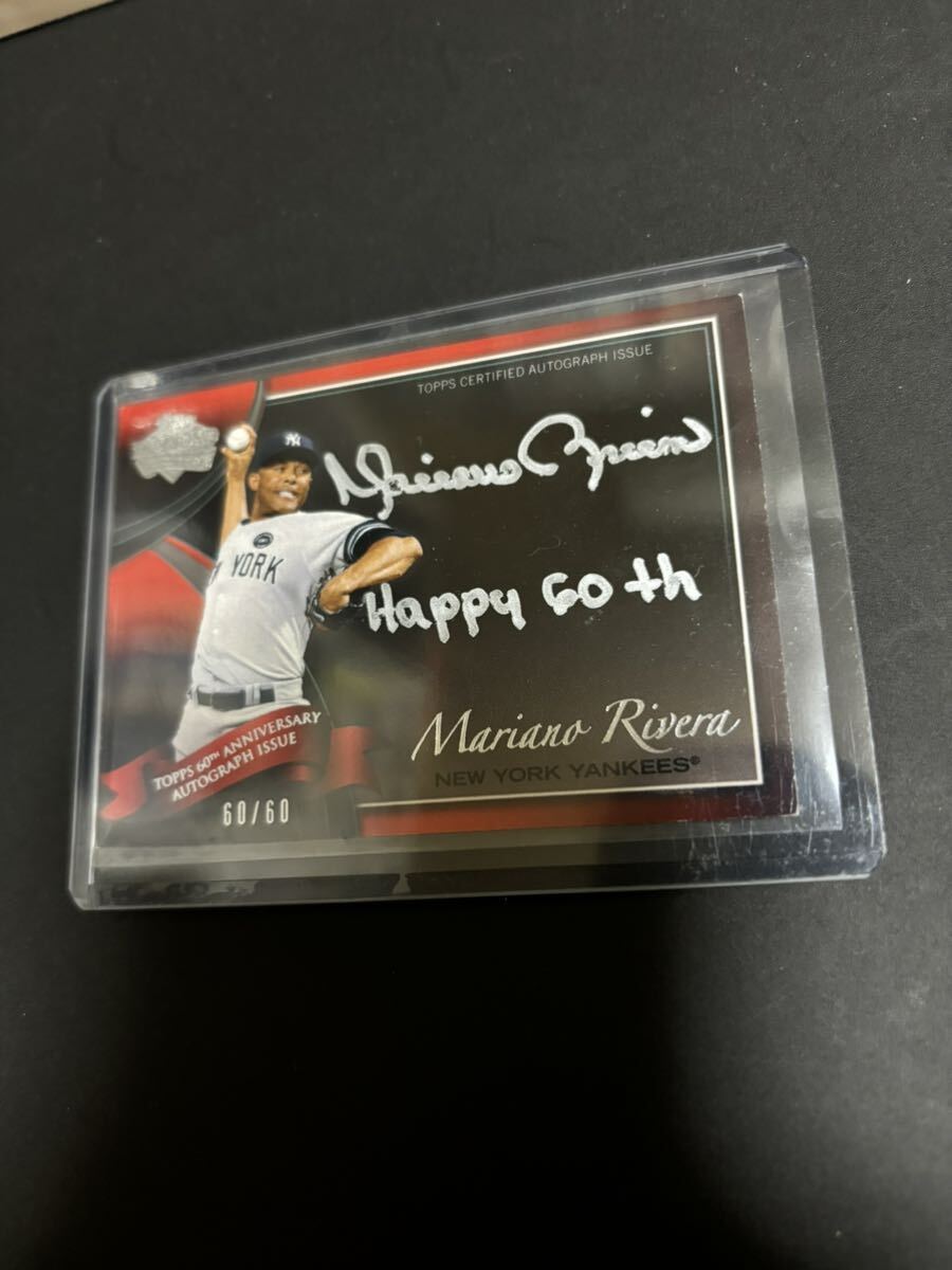 2011 Topps Diamond ANNIVERSARY MARIANO RIVERA autograph auto  オート マリアーノ リベラ サイン 60枚限定 60/60 激レアの画像2