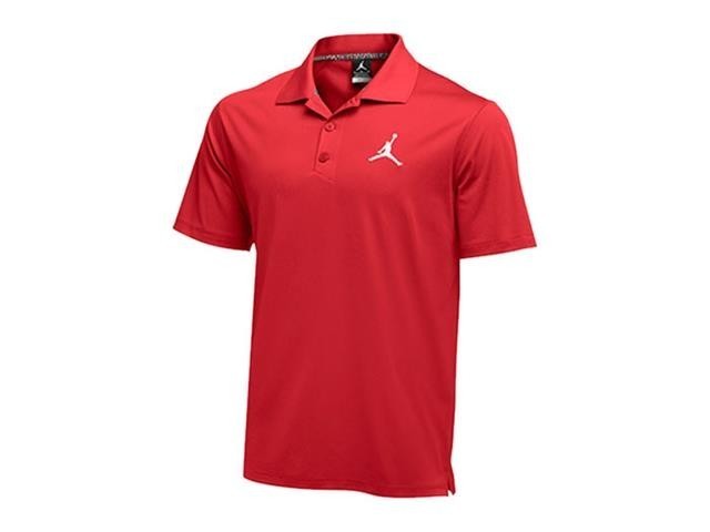 新品 Mサイズ エアジョーダン 半袖ポロシャツ USサイズ タイガー ウッズ レッド 赤色 AIR JORDAN1 メンズ ナイキ NBA ゴルフウェア Tシャツ_画像7