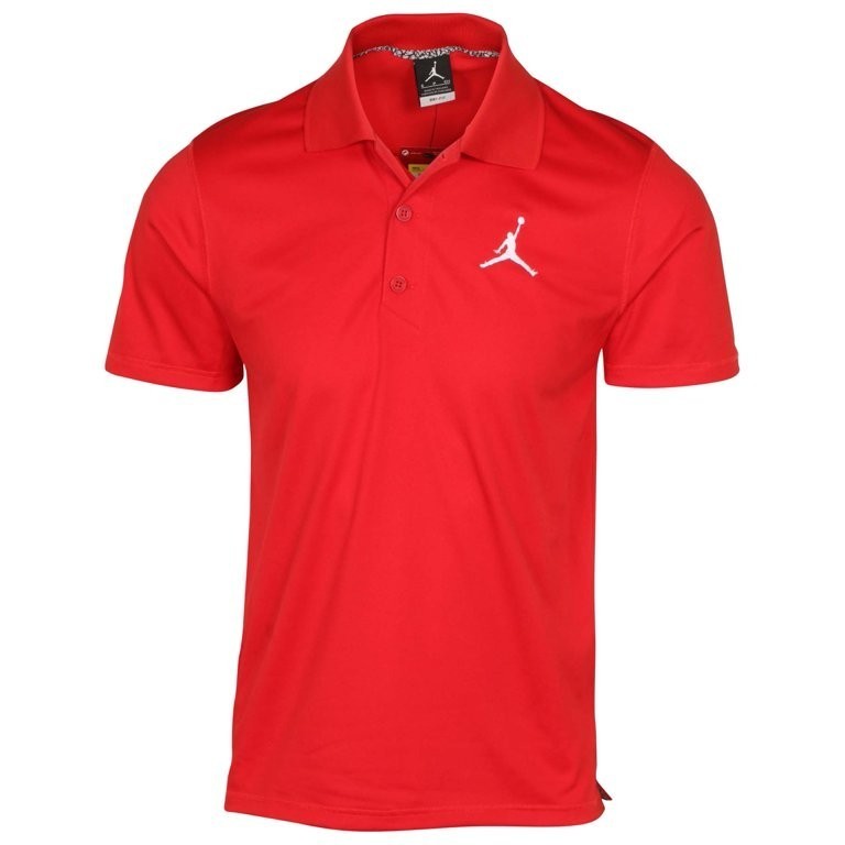 新品 Mサイズ エアジョーダン 半袖ポロシャツ USサイズ タイガー ウッズ レッド 赤色 AIR JORDAN1 メンズ ナイキ NBA ゴルフウェア Tシャツ_画像5