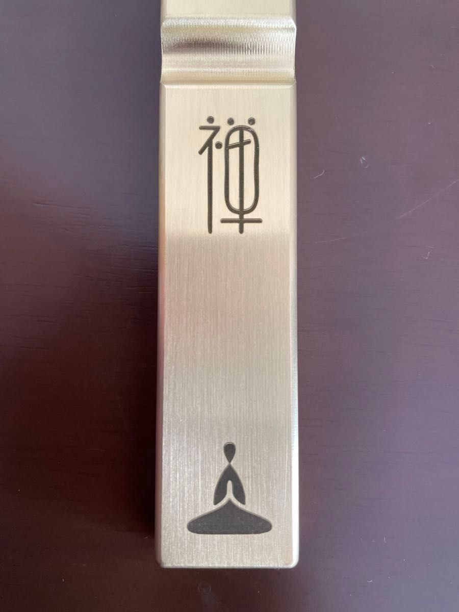 純銅製「禅」文鎮筆置き兼用　書道　インテリア　習字