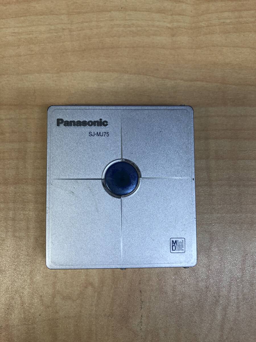 Panasonic　パナソニック　SJ-MJ75シルバー　ポータブルMDプレーヤージャンク中古品_画像1