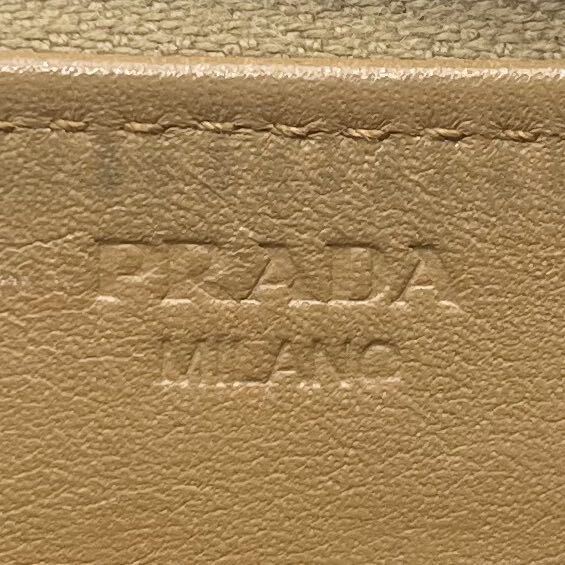 1円【美品】 PRADA トライアングルロゴ 長財布 オーガナイザー サフィアーノ メンズ 三角ロゴ ラウンドジップ 正規品 レザー ブラウンの画像9