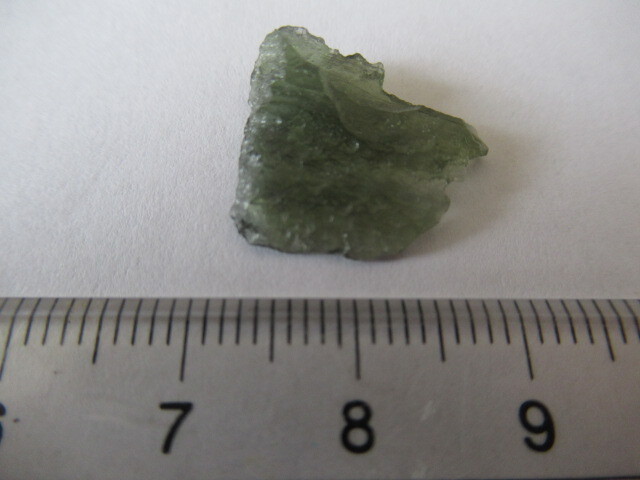 鉱物標本 モルダバイト Aグレイド  5cts  チェコスロバキアの画像3