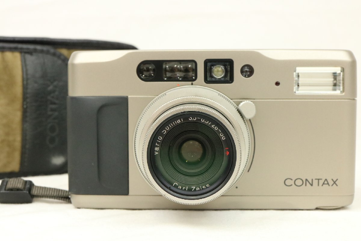 CONTAX コンタックス T VS コンパクトフィルムカメラ Vario-Sonnar 3.5-6.5/28-56 T* Carl Zeiss ケース付き 【彩irodori】_画像1