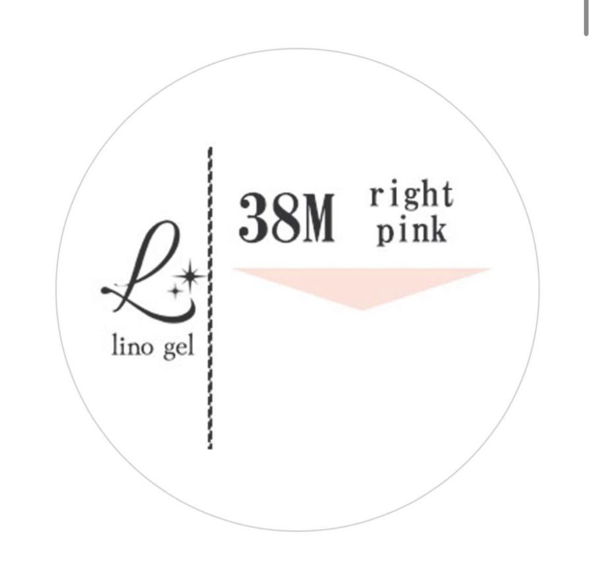 LinoGel リノジェル カラージェル 5g LED/UVライト対応 38M ライトピンク rightpink プロフェショナル