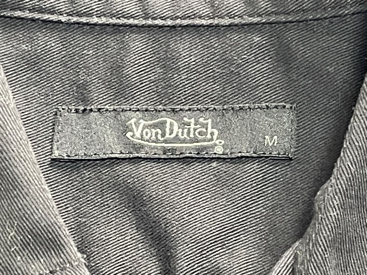 正規品【Von Dutch】ボンダッチレーシング・ワークシャツ・ピットシャツ・ボウリングシャツ・ロックンローラー 半袖 刺繍 プリント 派手 _画像5