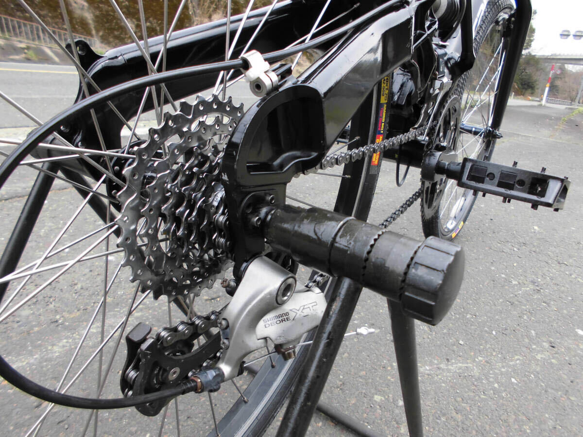 1円～cannondale クロスバイク MTB SHIMANO 24速 タイヤ新しい 26インチ 黒色 3250の画像9