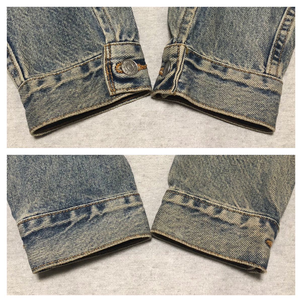 10 レディース◆Levi's リーバイス◆色落ち抜群 90's USA製 77715-0220 フォースモデル 4th デニムジャケット ジージャン M_画像6