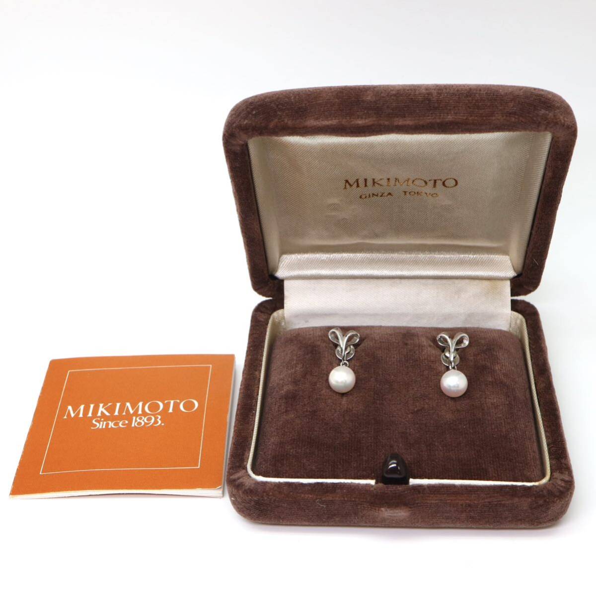 MIKIMOTO(ミキモト)◆アコヤ本真珠イヤリング◆M 約2.7g 6.5mm珠 パール pearl diamond ジュエリー necklace jewelry DA3/DA3_画像1