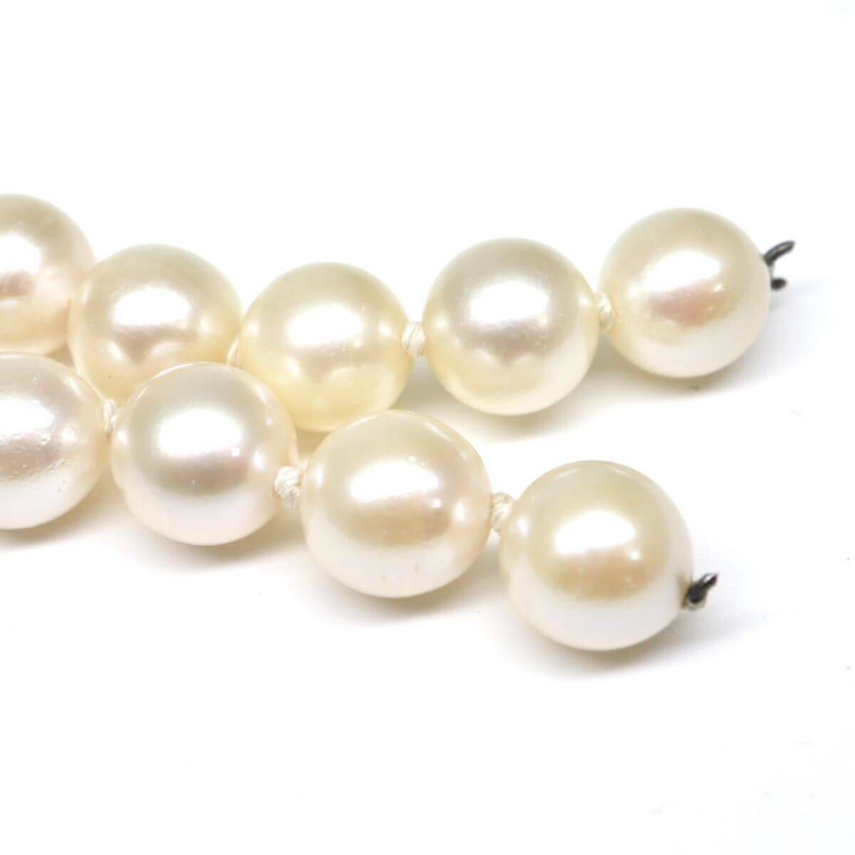 ◆アコヤ本真珠パーツ③◆M 約25.2g 約38.0cm 6.5-7.0mm珠 pearl パール jewelry necklace ジュエリー DE0/DI0_画像2