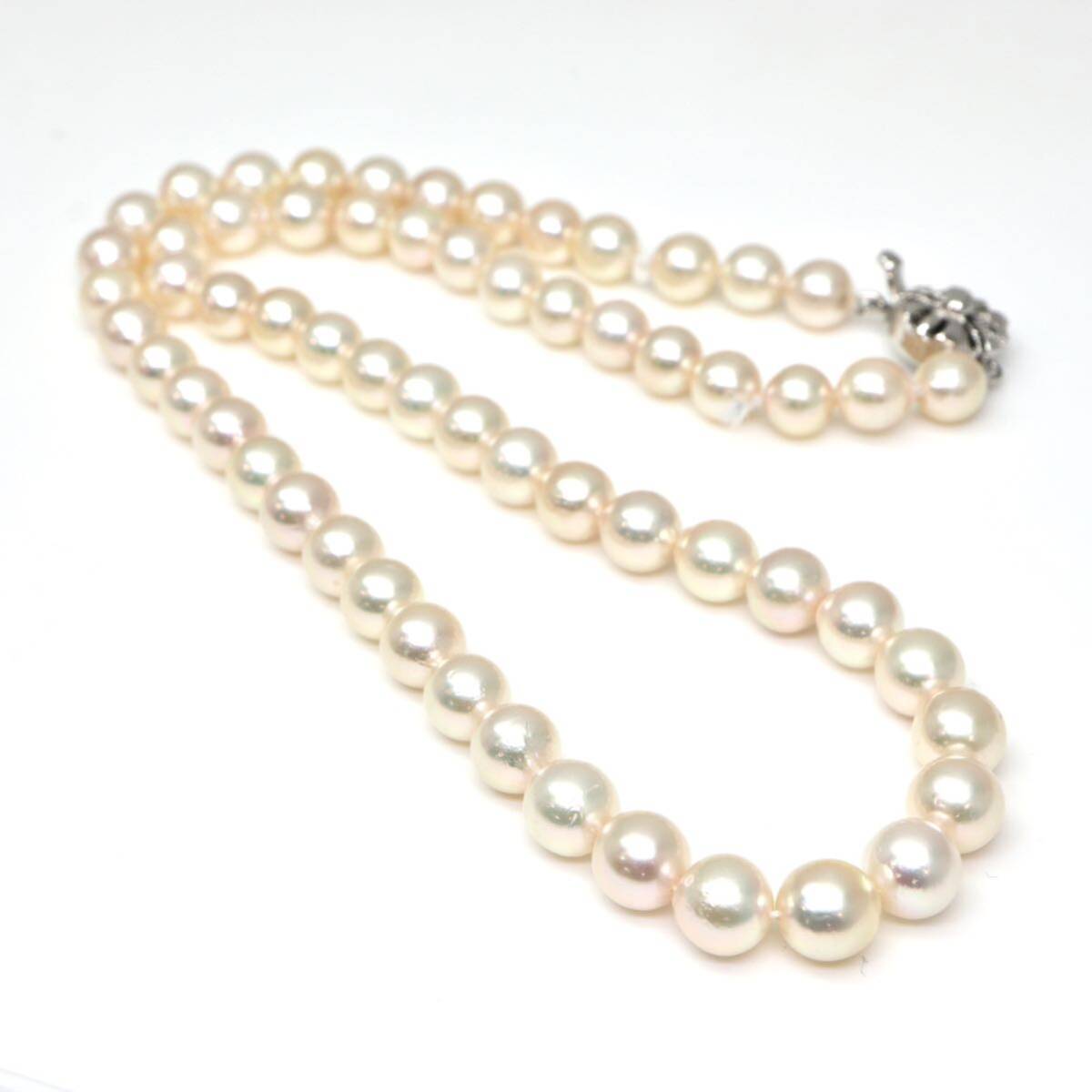 ◆アコヤ本真珠ネックレス/ 4 ◆A 約27.2g 約43.0cm 6.5-7.0mm珠 pearl パール jewelry necklace ジュエリー DE0/DE0_画像8