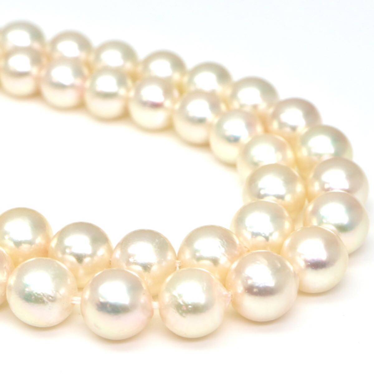 ◆アコヤ本真珠ネックレス/ 4 ◆A 約27.2g 約43.0cm 6.5-7.0mm珠 pearl パール jewelry necklace ジュエリー DE0/DE0_画像5