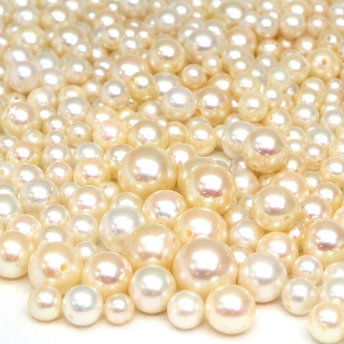 334.5ct!!◆アコヤ本真珠おまとめ◆M 重量約66.9g 3.5-8.0mm珠 pearl パール ルース 裸石 宝石 ジュエリー jewelry DE1の画像6