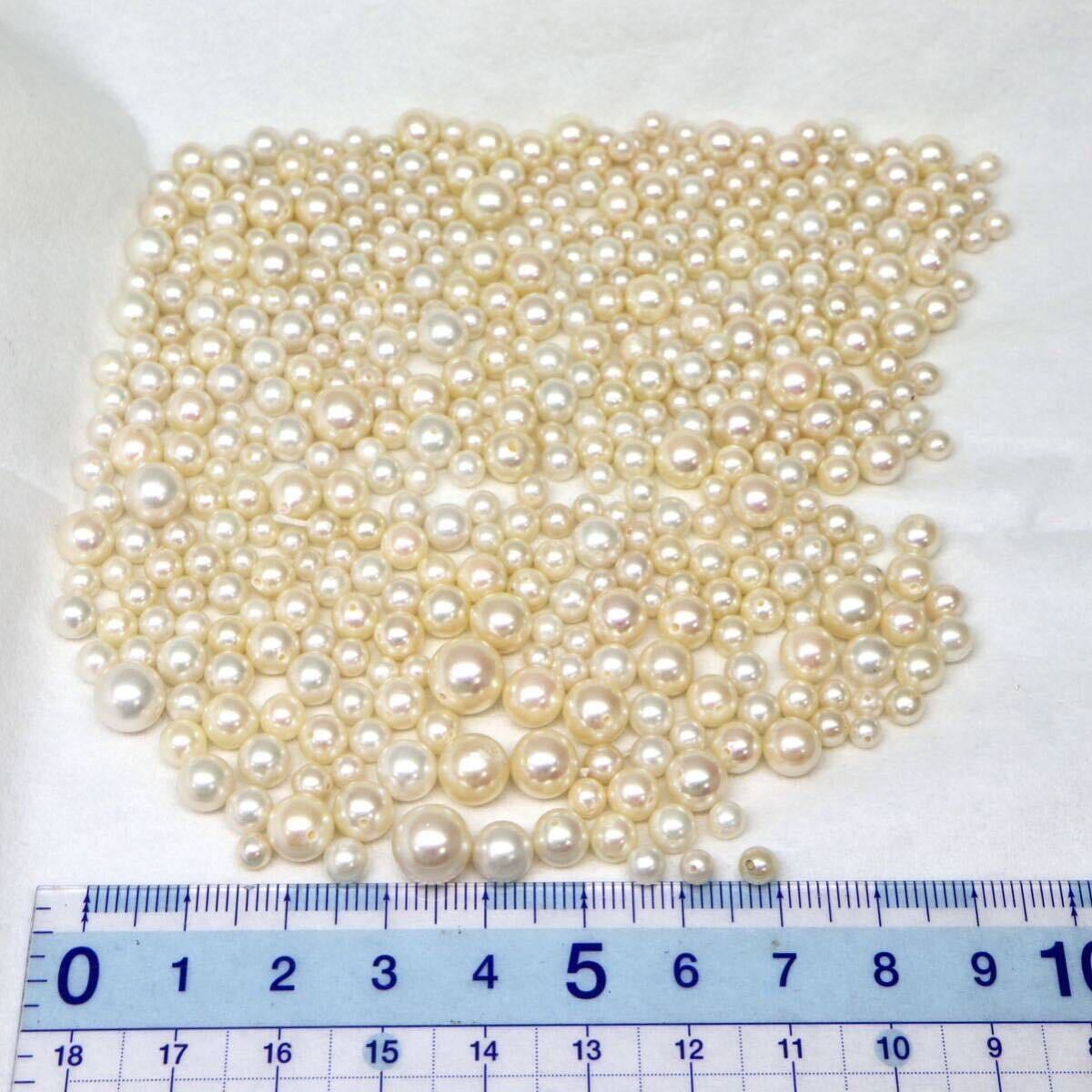 334.5ct!!◆アコヤ本真珠おまとめ◆M 重量約66.9g 3.5-8.0mm珠 pearl パール ルース 裸石 宝石 ジュエリー jewelry DE1の画像7
