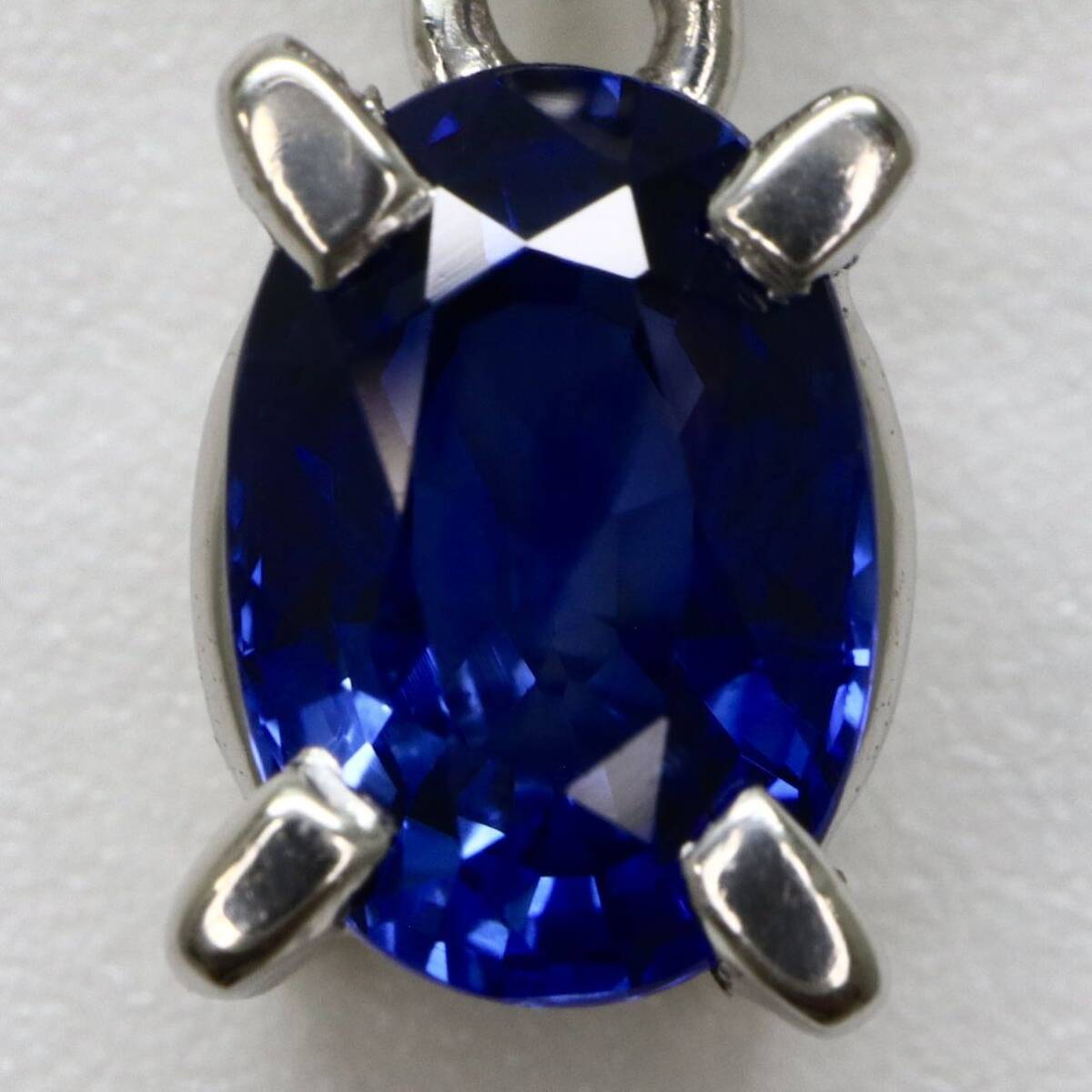 ソーティング付き!!◆Pt850/Pt900 天然サファイア/天然ダイヤモンドネックレス◆A 約3.6g 約40.5cm diamond sapphire necklace EB8/EC5_画像4