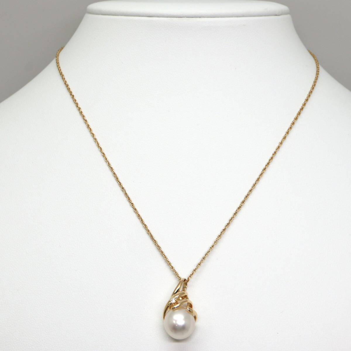 高品質!!TASAKI(田崎真珠)◆K18本真珠ネックレス◆A 約5.5g 約38.0cm パール pearl necklace EC6/EC6_画像2