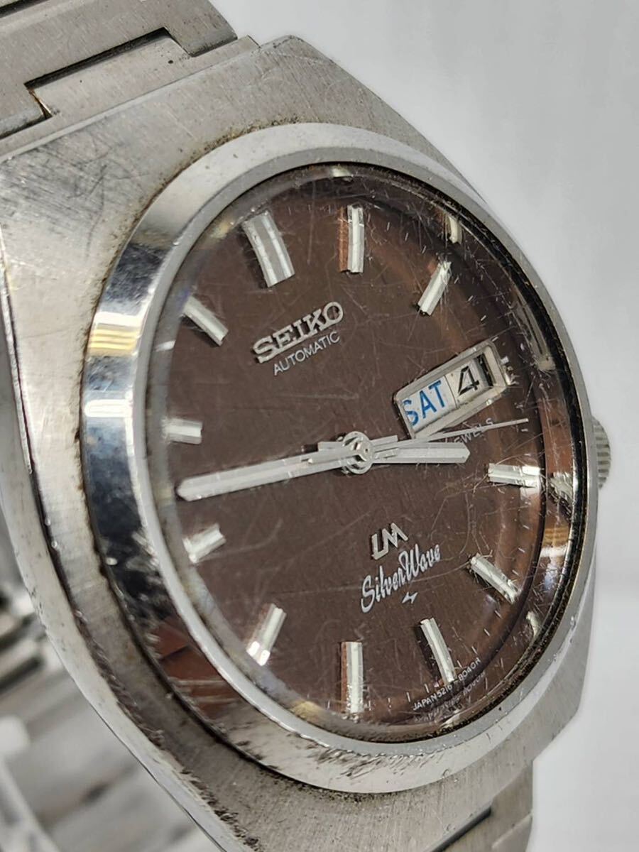 SEIKO/セイコー Silver Wave/シルバーウェーブ LM/ロードマチック 自動巻き デイデイト 5216-8040 メンズ 腕時計_画像3