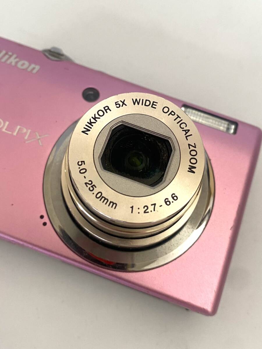 ニコン Nikon COOLPIX S570 コンパクトカメラ デジタルカメラ デジカメ コンデジ ピンク 動作未確認 ㏄022201_画像3