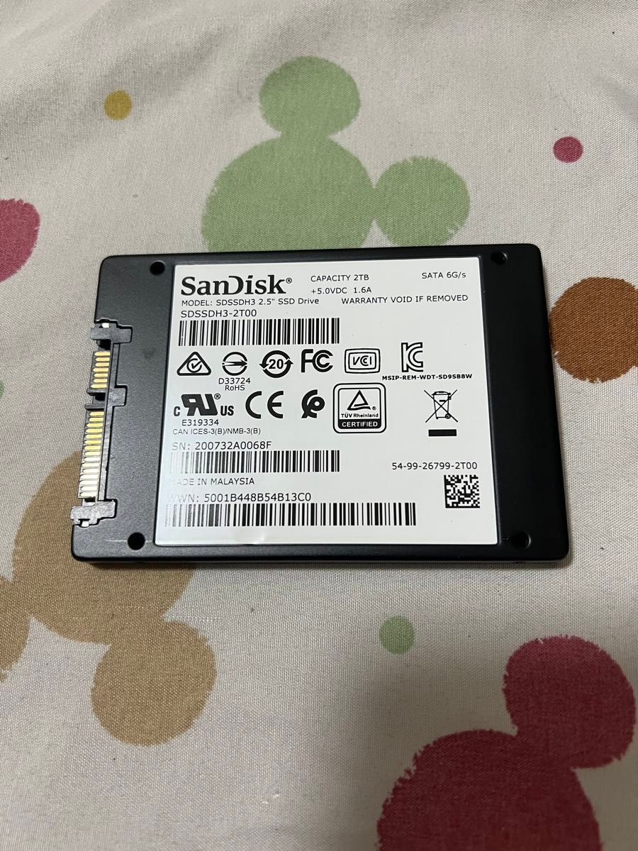 2TB SanDisk Ultra 3D SSD SATA サンディスク