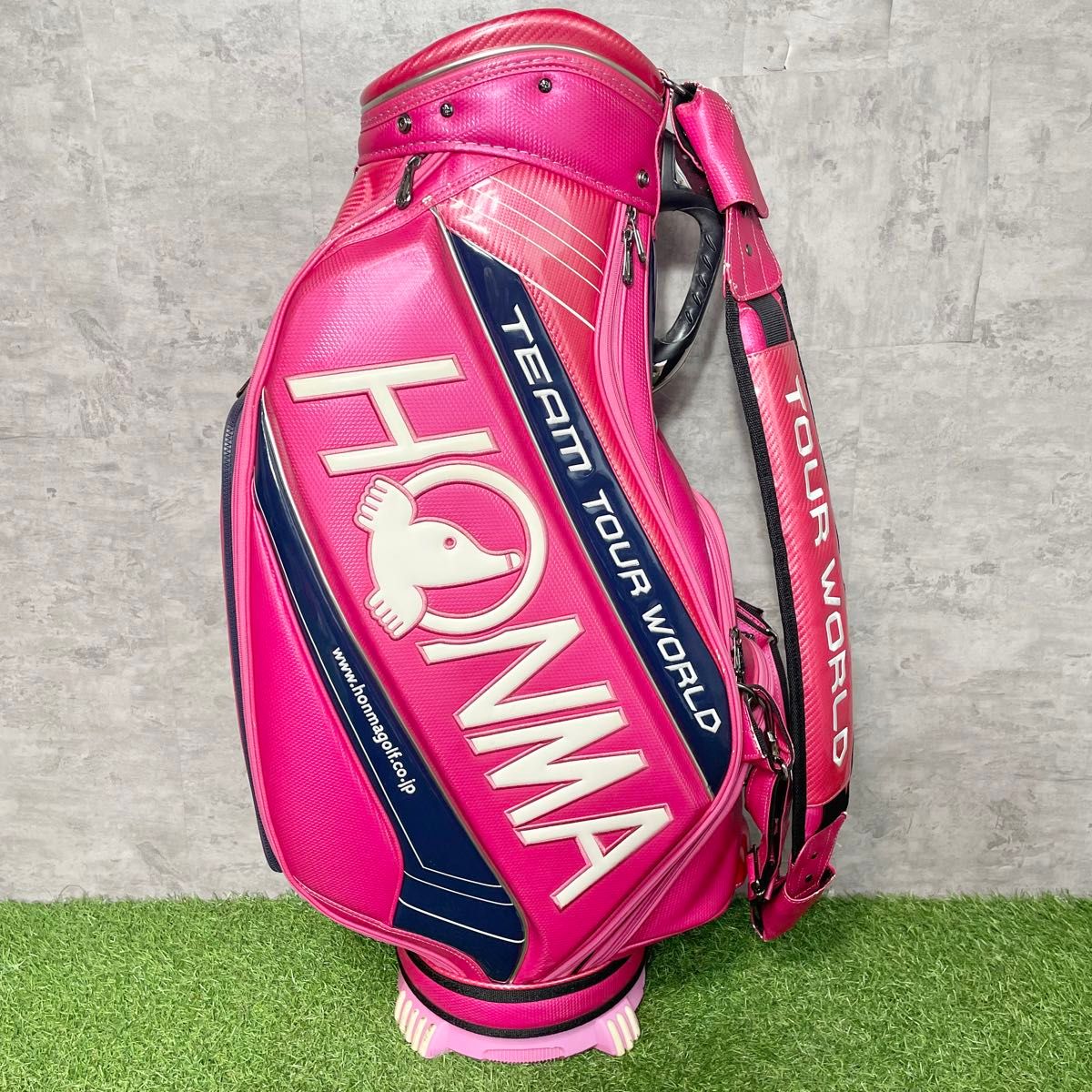 HONMA ホンマ　ツアーキャディバッグ　ゴルフバッグ　ピンク　3点式　プロモデル