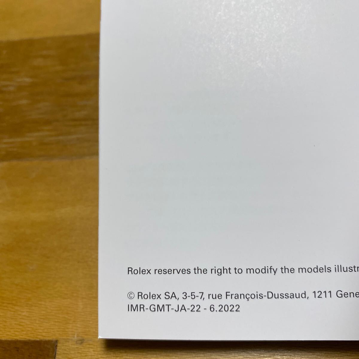 3685【希少必見】ロレックス ＧＭＴマスター冊子2022年度版 GMT-MASTER Rolex_画像2