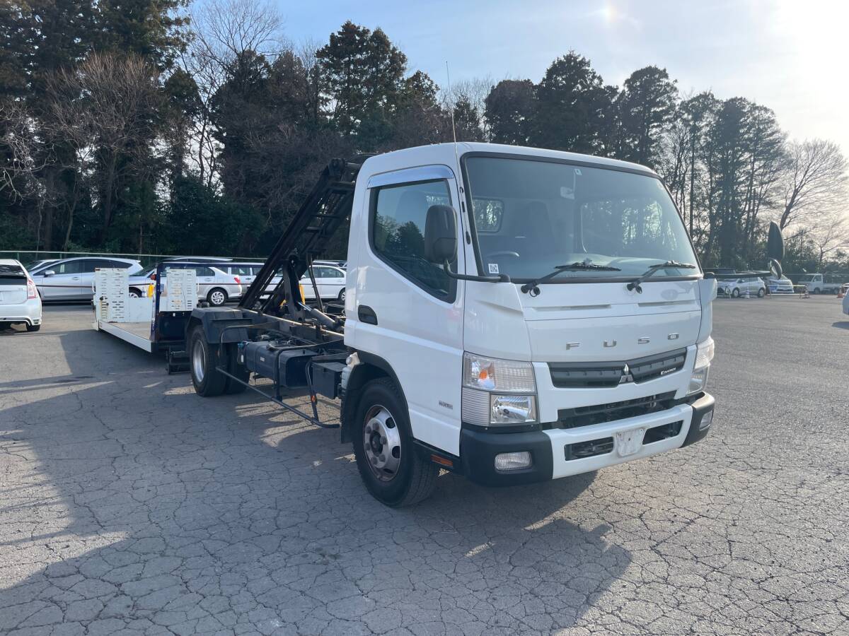 ★積載車★H28年★10万㌔★極東フルフラトップ★ローダー★キャンター★積載量3250KG★ワイドロング★インタークーラターボ★ラジコン付★の画像4