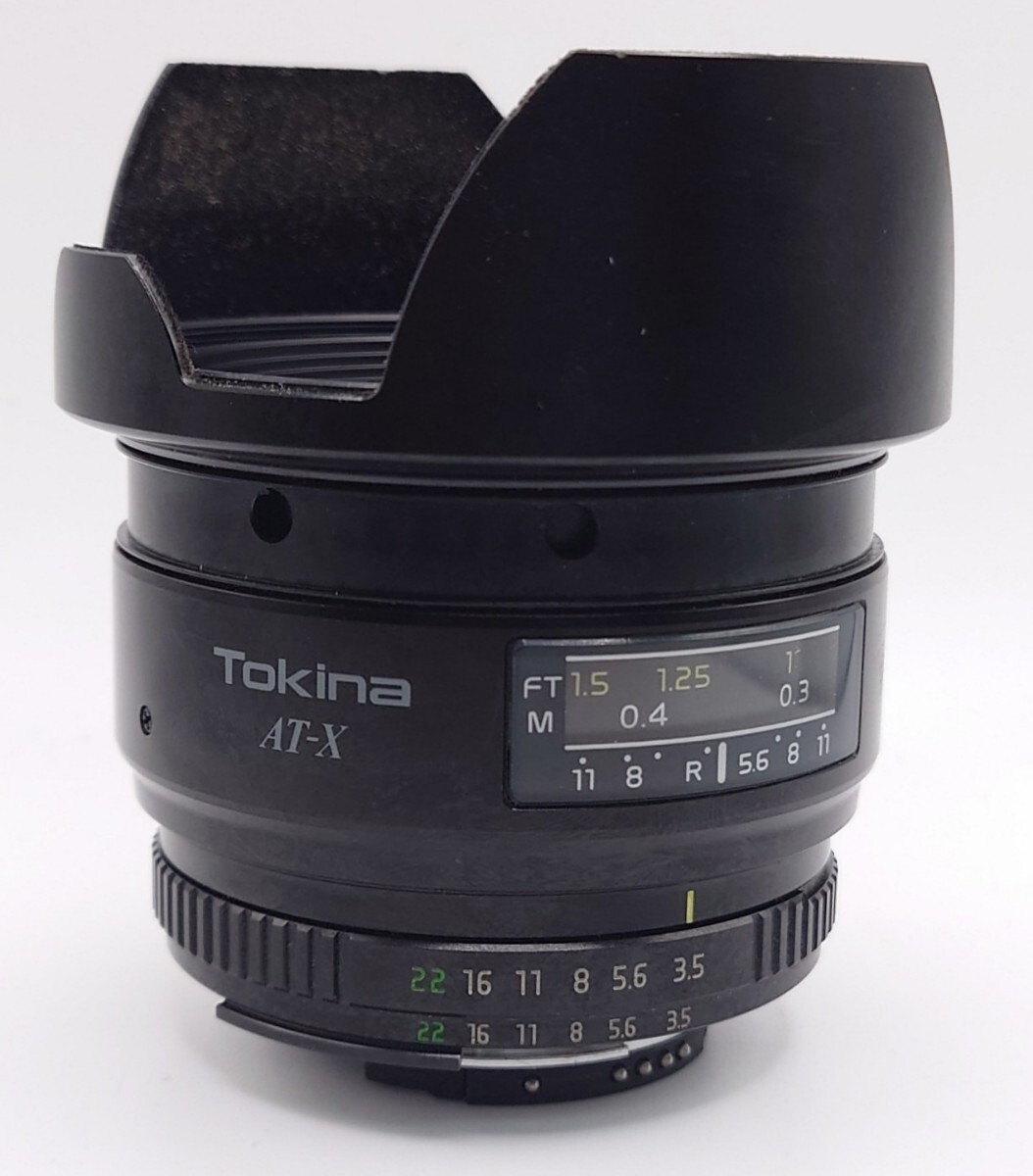 【SR-213】 Nikon FE フィルム 一眼レフ MF カメラ ブラック レンズ Tokoina AT-X AF 17 ASPHERICAL ニコン トキナー _画像6
