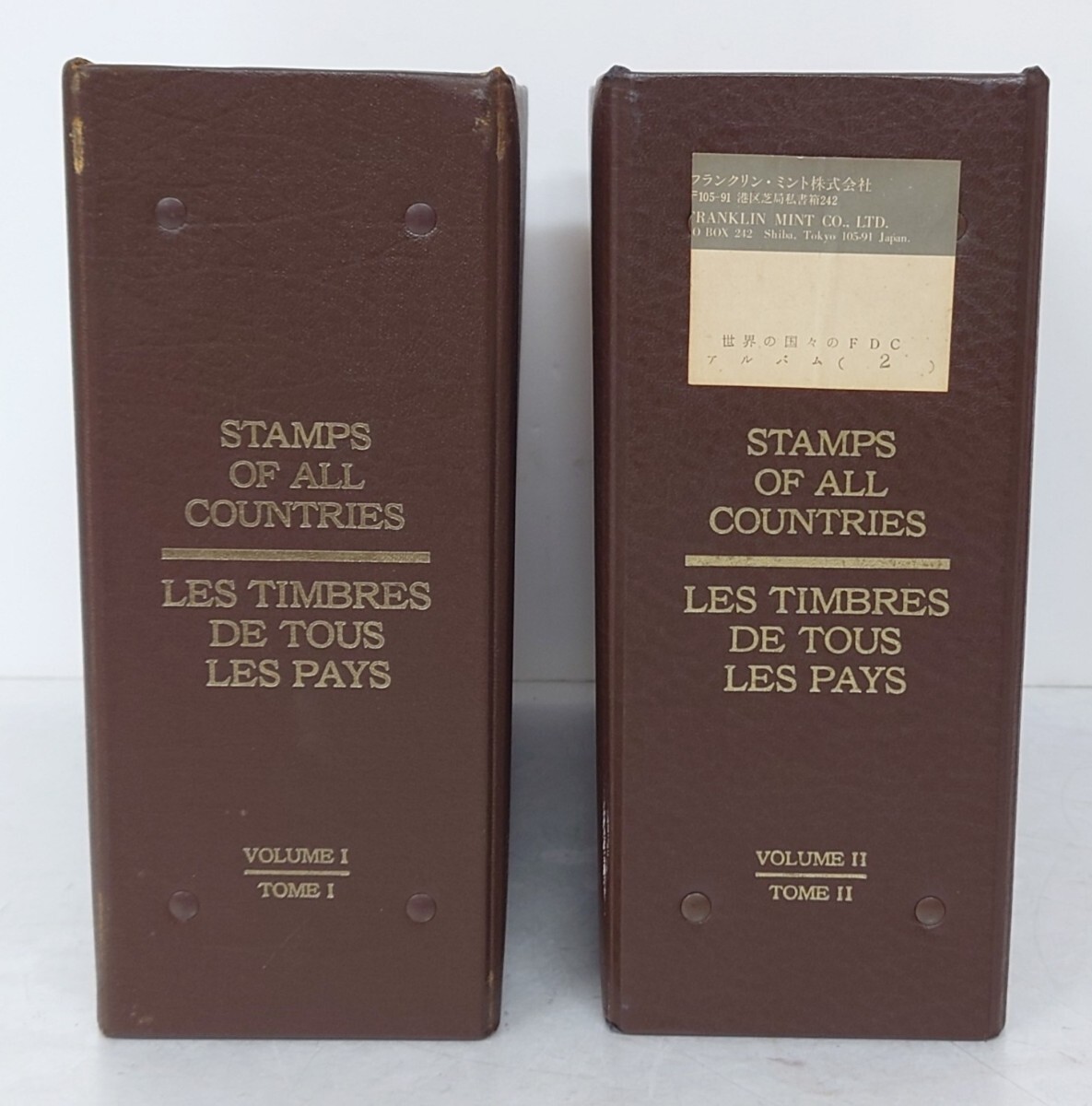 【N113-1】初日カバー フランクリンミント コレクション STAMPS OF ALL COUNTRIES LES TIMBRES DE TOUS LES PAYS Volume I &Ⅱ 合計 211枚_画像3