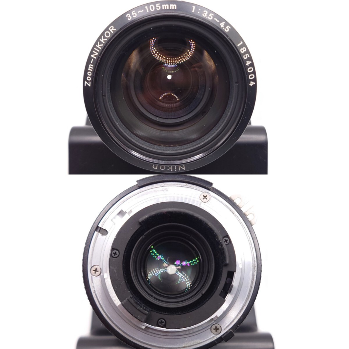 【R1-428】 Nikon F2 フォトミック シルバー ボディ フィルム 一眼レフ カメラZOOM NIKKOR 35-105mm 1:3.5-4.5 シャッター動作OK_画像7