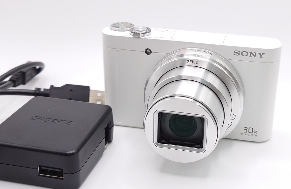 【SR-192】 SONY Cyber-shot DSC-WX500 コンパクトデジタルカメラ ホワイト レンズ Vario-Sonnar 3.5-6.4/4.1-123 通電OK_画像1