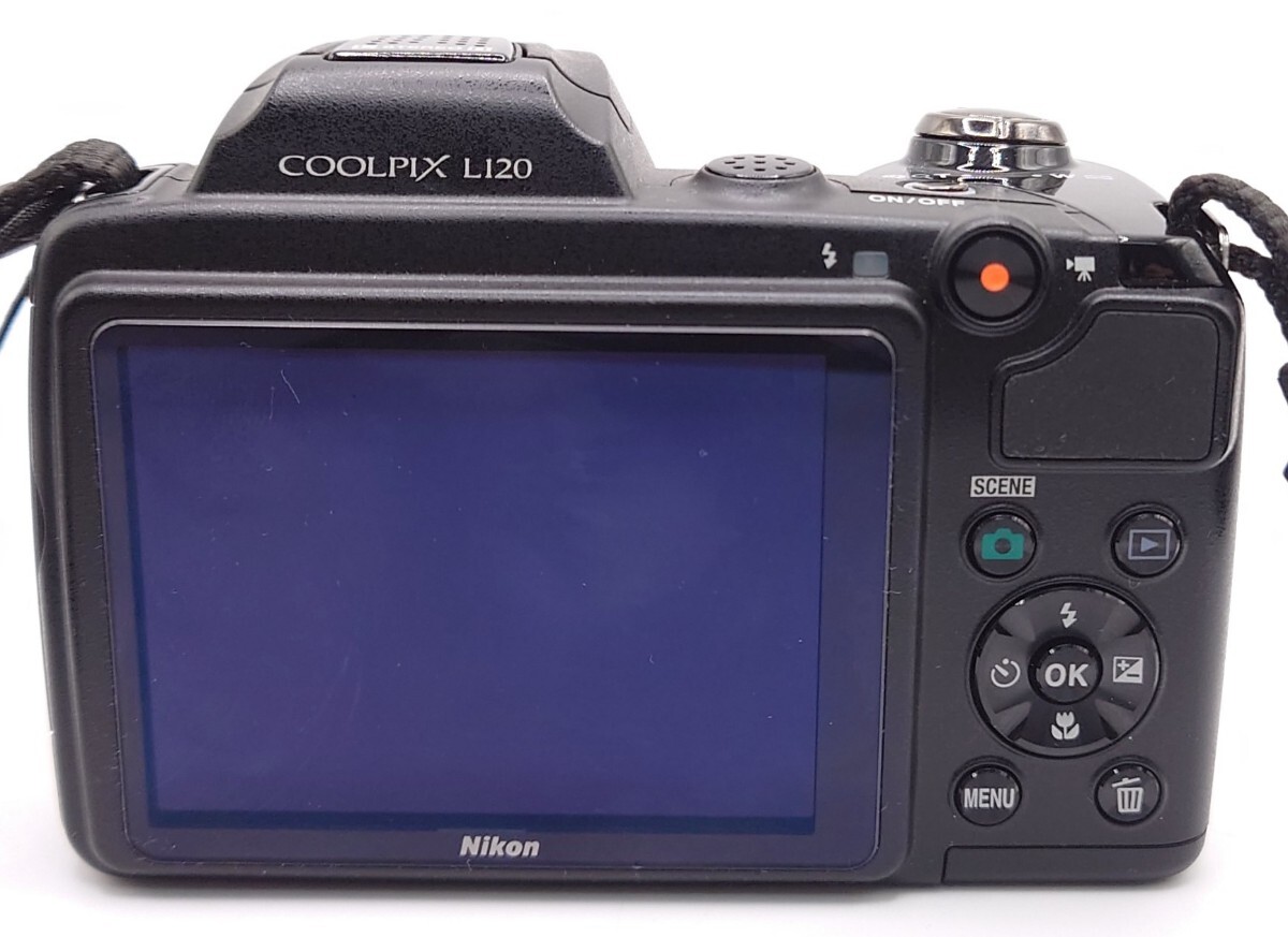 【B02-219】 Nikon COOLPIX L120 デジタルカメラ レンズ NIKKOR 21× WIDE OPTICAL ZOOM VR 4.5-94.5mm 1:3.1-5.8 通電簡易動作OK_画像5