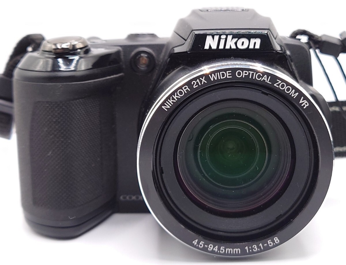 【B02-219】 Nikon COOLPIX L120 デジタルカメラ レンズ NIKKOR 21× WIDE OPTICAL ZOOM VR 4.5-94.5mm 1:3.1-5.8 通電簡易動作OK_画像2