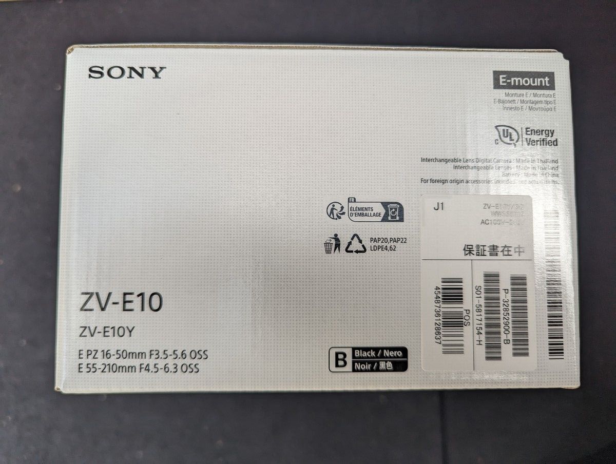 SONY VLOGCAM ZV-E10Y ZV-E10 ダブルズームレンズキット