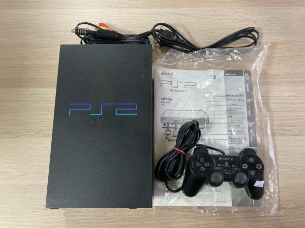 PS2 本体 SCPH-50000 コントローラー セット 動作確認済み【管理 17498】【C】_画像2